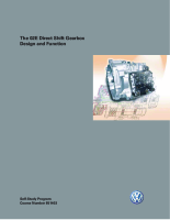 VW - SSP 851403 The 02E Direct Shift Gearbox